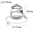 Встраиваемый светильник Italline IT07-7012 white 2