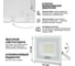 Светодиодный прожектор Wolta 70Вт 5700К IP65 6300лм белый WFL-70W/06W 4