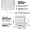 Светодиодный прожектор Wolta 100Вт 5700К IP65 9000лм белый WFL-100W/06W 4