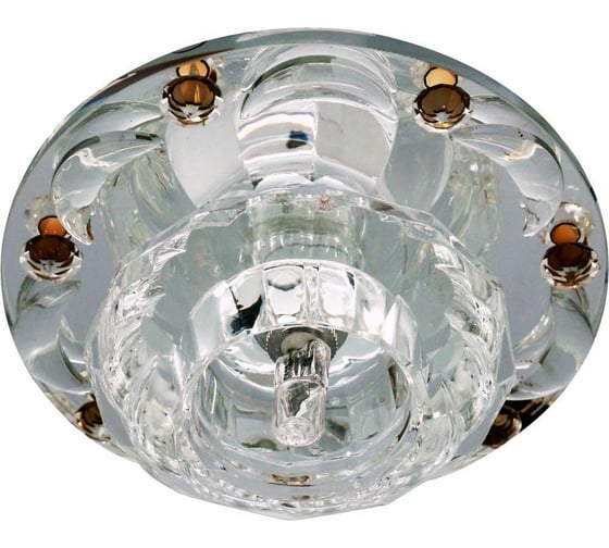 Потолочный светильник FERON JC Max 20W, G4, прозрачный-коричневый, прозрачный 28436