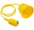 Пластиковый патрон TDM Е27 с подвесом 1 м, желтый SQ0335-0065 1