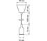 Пластиковый патрон TDM Е27 с подвесом 1 м, красный SQ0335-0063 9