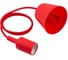 Пластиковый патрон TDM Е27 с подвесом 1 м, красный SQ0335-0063 1