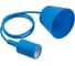 Пластиковый патрон TDM Е27 с подвесом 1 м, синий SQ0335-0066 2