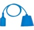 Пластиковый патрон TDM Е27 с подвесом 1 м, синий SQ0335-0066 3