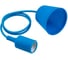 Пластиковый патрон TDM Е27 с подвесом 1 м, синий SQ0335-0066 1