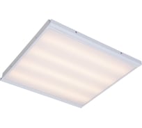 Универсальный офисный светодиодный светильник Ledcraft Клип-ин 40 Вт IP54 605x605x48 мм 3000К Опал 1619040007