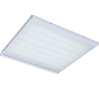 Универсальный офисный светодиодный светильник Ledcraft Клип-ин 60 Вт IP54 605x605x48 мм 6000К Призма 1619060010