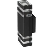 Садово-парковый светильник ЭРА GBW-101-BL-0310 Астрея 230В 2хЕ27 max 30Вт IP54 310х110x95мм настенный Б0069591