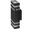 Садово-парковый светильник ЭРА GBW-101-BL-0310 Астрея 230В 2хЕ27 max 30Вт IP54 310х110x95мм настенный Б0069591 1