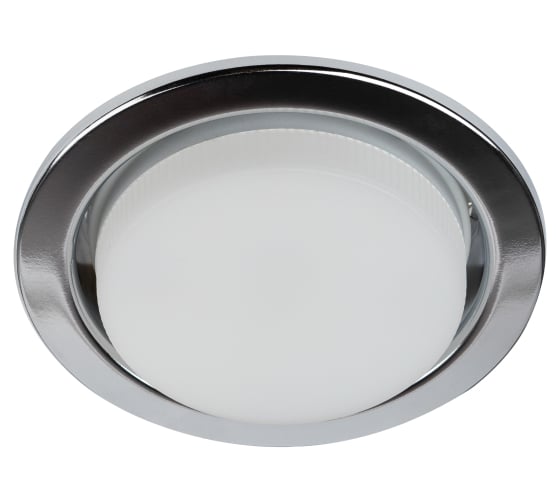 Встраиваемый светильник ЭРА под лампу GX53 KL35 CН /1 (к) Set 10 с термокольцом хром комплект 10 шт. Б0071344 1