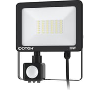 Светодиодный сетевой прожектор ФОТОН FL-30W6K65-PIR 30 Вт с датчиком движения 24540