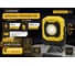 Фонарь-прожектор Hanskonner 1200лм, COB и SMD диоды, 3 режима, HK4052-03-01 2