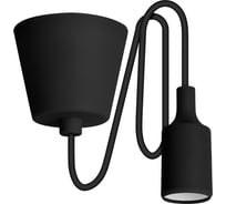 Пластиковый патрон E27 с подвесом REV 1 м, черный 24647 3