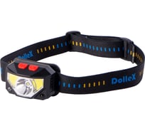 Светодиодный налобный фонарь Dollex на аккуммуляторе Li-Pol 3.7V 1000mA, COB (5W) + LED (3W) FIS-22