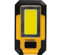 Фонарь аккумуляторный Camelion E1441 3.7В, желт/черный, 21xSMD, 2 режима, Type-C, PB, 10Вт, магнит, пластиковый корпус 16208
