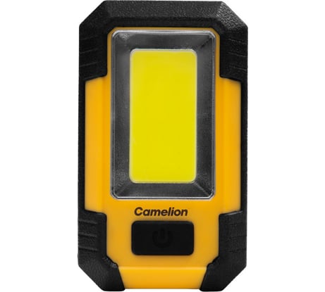 Фонарь акк. E1441, 3,7В, желт/черн, 21xSMD, 2 реж., Type-C, PB, 10Вт, магн, пласт, кор. Camelion 16208