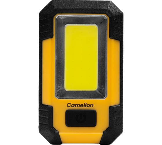 Фонарь аккумуляторный Camelion E1441 3.7В, желт/черный, 21xSMD, 2 режима, Type-C, PB, 10Вт, магнит, пластиковый корпус 16208 1