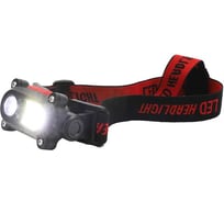 Фонарь налобный акк. Camelion LED53418 3,7В, карбон, 2 LED, 3 Ватт, 15 реж., сенсор, Micro-USB, бокс 15746