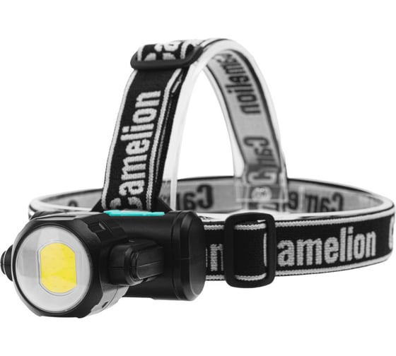 Фонарь налобный аккумуляторный Camelion LED53401 3.7В, черный, COB+LED, 3.5 Вт, 4 режима, Type-C, бокс 15749 1