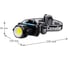 Фонарь налобный аккум Camelion LED53401 3,7В, черн, COB+LED, 3,5 Вт, 4 реж, Type-C, бокс 15749 6