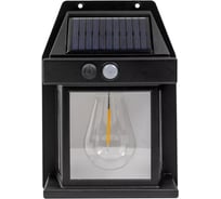 Светильник светодиодный на солнечной батарее Rockforce с датчиком движения, черный, 3.7В/1200мАч, SMD2835, 3500-4000, t зарядки 5-7ч, t работы 10-12ч, 10шт. RF-WL6009 Black/к-т 10шт/(62134)