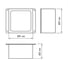Светильник светодиодный Jazzway PPL 089/G OPAL 9Вт 3000K GREY IP40 89х89х40 панель встраиваемая для потолка Грильято "Домино" 5068988 8