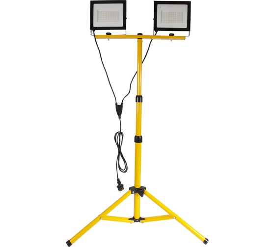 Светодиодный прожектор на штативе Glanzen 2x100 Вт GLANZEN FAD-0010-2X100-SL КА-00010946 1