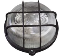 Светильник ФОРСВЕТ (корпус и защитная сетка-квадрат, черный) НПП 03-100-005.04 У3(черный) - 1 штука