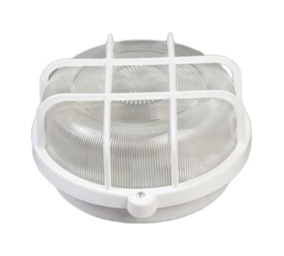 Светильник ФОРСВЕТ (корпус и защитная сетка-квадрат, белый) НПП 03-100-005.04 У3(белый) - 1 штука 1