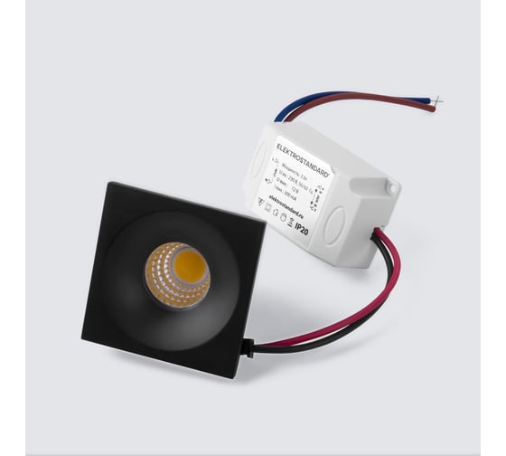 Встраиваемый светильник Elektrostandard 15271 LED 3W черный a056027