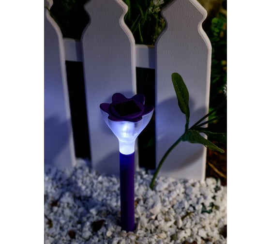 Садовый светильник на солнечной батарее Uniel PT305 Purple crocus USL-C-417 10623