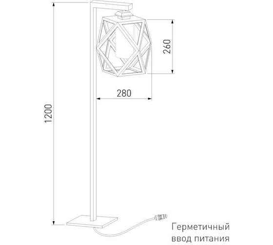 Садово-парковый светильник Elektrostandard 35133 F Ambra F чёрный a056235