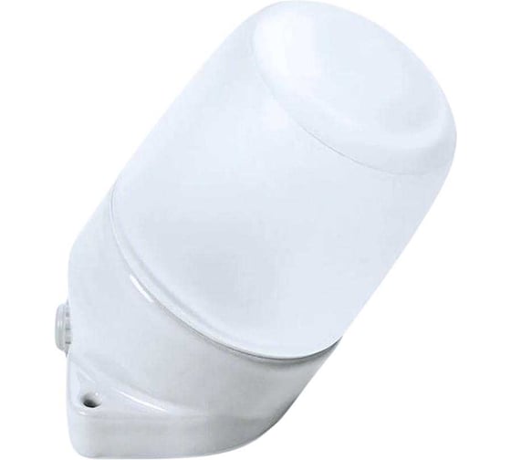 Светильник ОПТИКОМ ЭЛЕКТРИК влагозащищенный, термостойкий, 60 Вт, IP54, керамика, наклонный, белый 1300-00060.02 1
