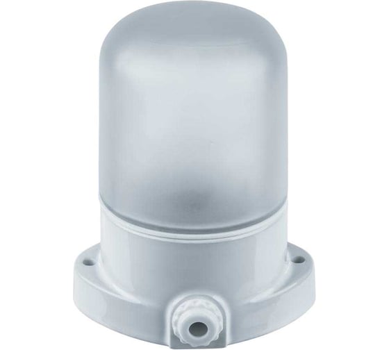 Светильник ОПТИКОМ ЭЛЕКТРИК влагозащищенный, термостойкий, 60 Вт, IP54, керамика, прямой, белый 1300-00050.02 1