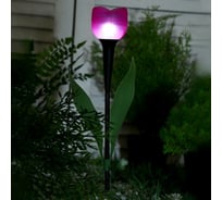 Садовый фонарь на солнечной батарее Luazon "Тюльпан" 47 см, d 6 см, 1 led, пластик 1221877