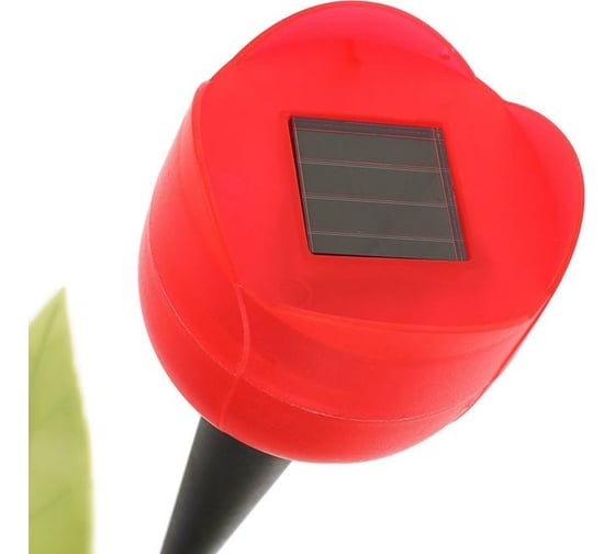 Садовый фонарь на солнечной батарее Luazon "Тюльпан" 47 см, d 6 см, 1 led, пластик 1221877