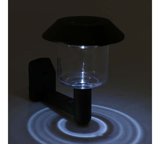 Садовый фонарь Luazon на солнечной батарее "Настенный" 9 х 9 x 12,5 см, 1 led, пластик 1221883