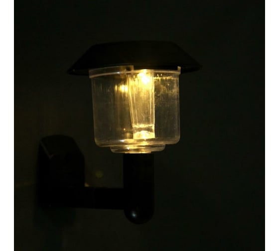 Садовый фонарь Luazon на солнечной батарее "Настенный" 9 х 9 x 12,5 см, 1led, пласт., т-бел. 5392339