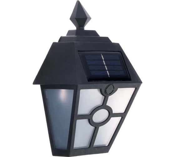 Садовый фонарь Luazon на солнечной батарее "Настенный", 14 х 19 х 6 см, 1 led, пластик, черный 4590938