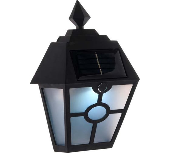 Садовый фонарь Luazon на солнечной батарее "Настенный", 14 х 19 х 6 см, 1 led, пластик, черный 4590938