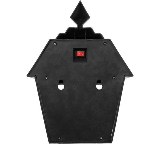 Садовый фонарь Luazon на солнечной батарее "Настенный", 14 х 19 х 6 см, 1 led, пластик, черный 4590938