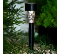 Садовый фонарь Luazon на солнечной батарее "Трапеция", 30см, d=4.5см, 1led, пластик, шоубокс, теп. бел. 2997276