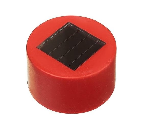 Садовый фонарь Luazon на солнечной батарее Трапеция, 30 см, d=4.5 см, 1 led, пластик, красная ножка 2997282