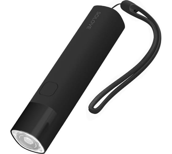 Портативный фонарик SOLOVE 3000mAh Portable Flashlight черный X3s Black RUS 1
