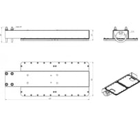 Светодиодный светильник DIORA Quadro Street SE 105/17500 Д 17500лм 105Вт 4000K IP65 0.95PF 80Ra КП<1 консоль DQSSE105D-4K-C