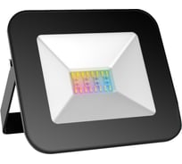 Умный Wi-Fi прожектор Gauss Smart Home 20W 1400lm 3000-6500K IP65 черный RGBW 3560132