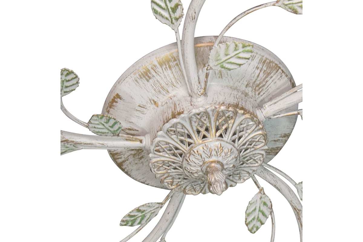 Потолочная люстра ПЕТРАСВЕТ 5 плафона с листочками российского ...