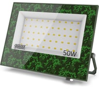 Прожектор светодиодный Gauss Elementary 50W 4500lm IP65 6500К ХАКИ 1/40 GFD004