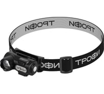 Фонарь налобный светодиодный ТРОФИ GA-103 аккумуляторный, 3 Bт, сенсорное управление, магнит, клипса, 6 режимов Б0069570